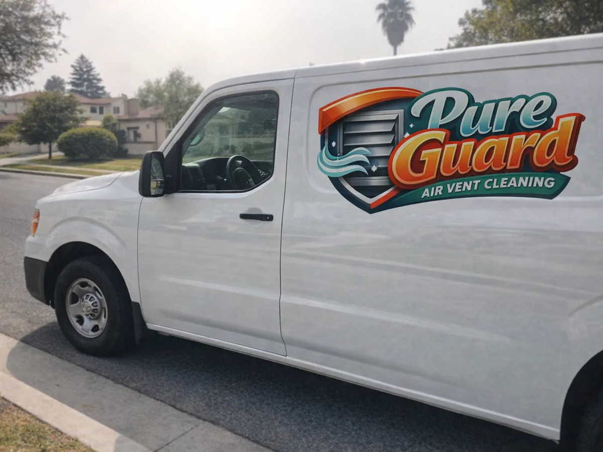 Service van arriving on a Petaluma, CA street — local same-day coverage